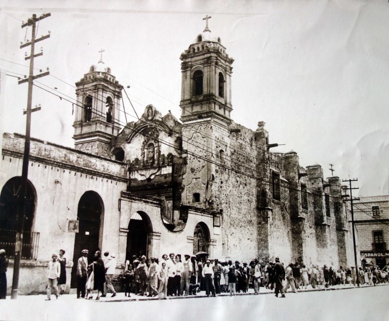 La Iglesia fechada el 26 de Junio de 1929 durante la Guerra Cristera.