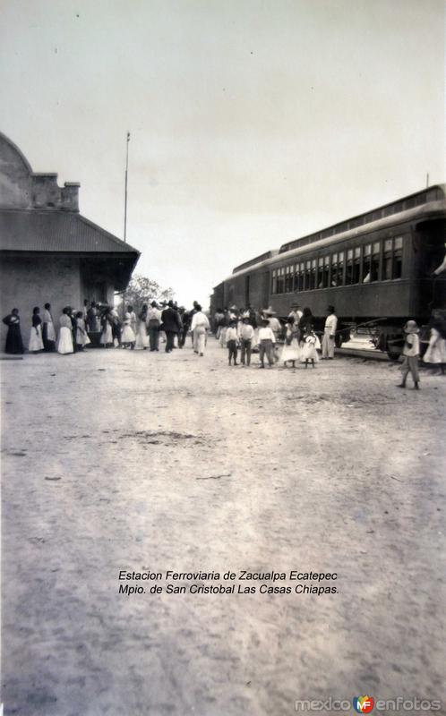 Estacion Ferroviaria de Zacualpa Ecatepec Mpio. de San Cristobal Las Casas Chiapas.