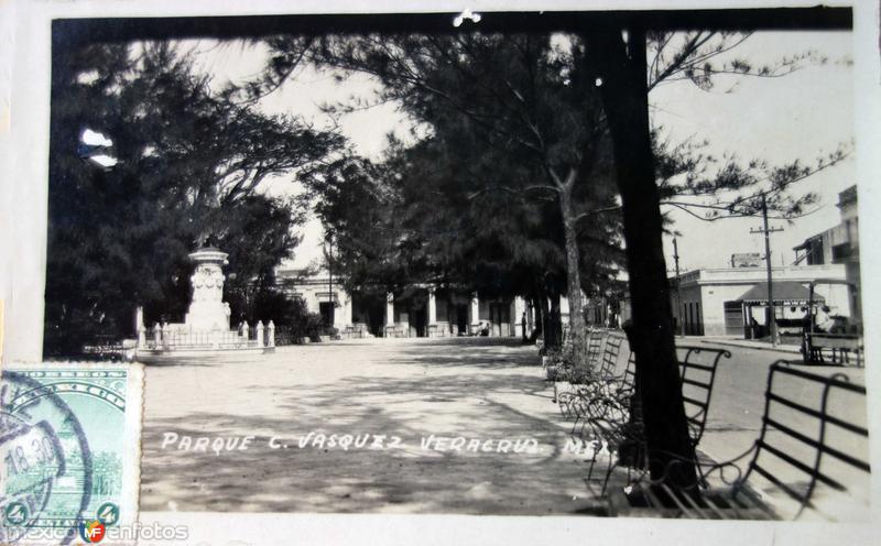 Parque Ciriaco Vazquez ( Circulada el 15 de Febrero de 1929 ).