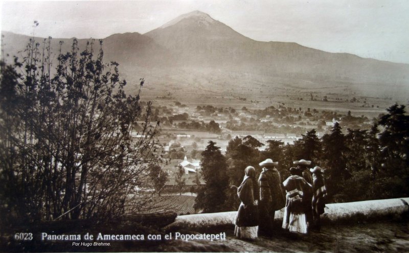 El Volcan Popocatepetl Por el fotografo Hugo Brehme.