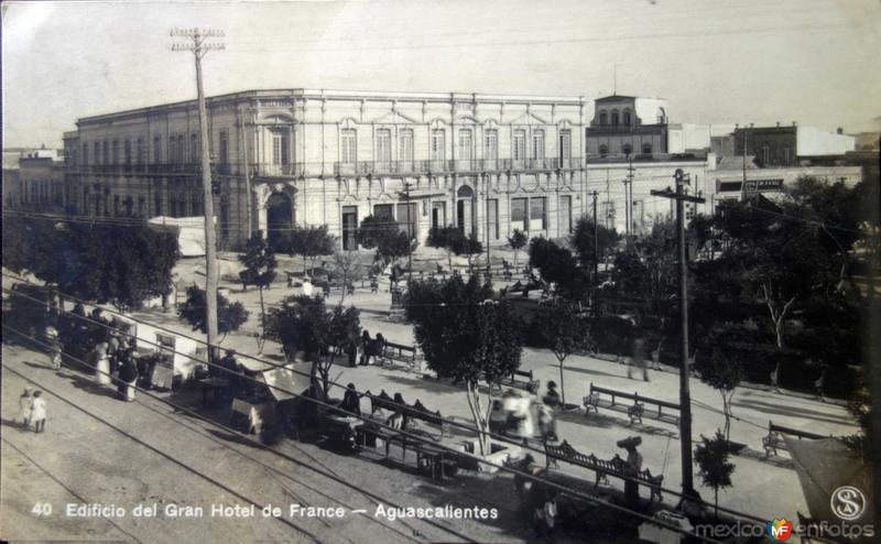 Edificio del gran hotel de France ( Circulada el 24 de Diciembre de 1925 )