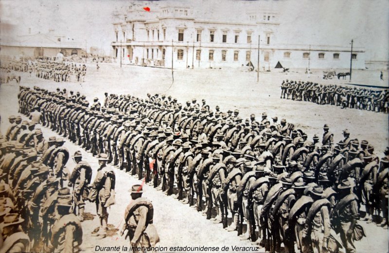 El Ejercito durante La ocupación estadounidense de Veracruz.