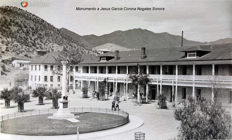 Monumento a Jesus Garcia Corona Nocozari Sonora ( Circulada el 5 de Diciembre de 1920 )