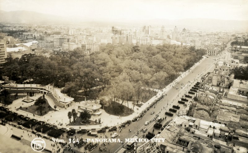 Vista hacia la Alameda central desde el edificio La Mariscala