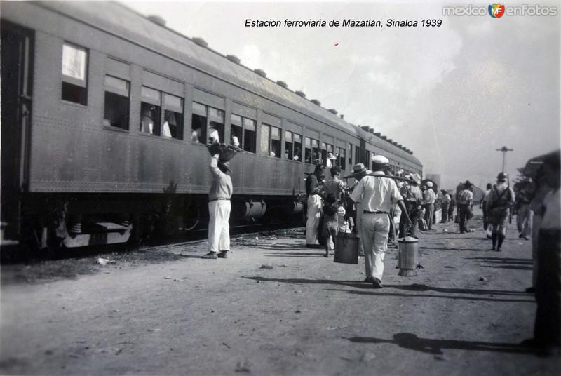 Estacion ferroviaria de Mazatlán, Sinaloa 1939