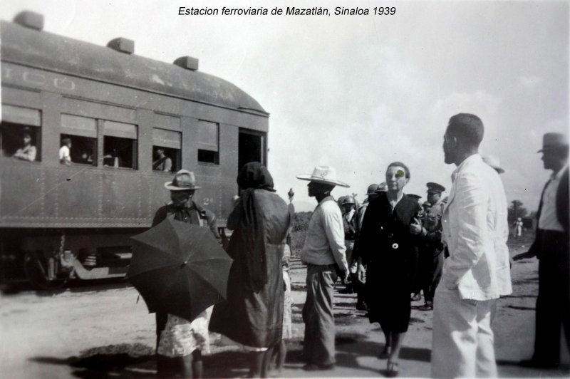 Estacion ferroviaria de Mazatlán, Sinaloa 1939