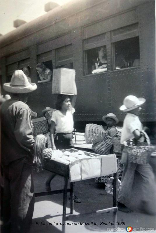 Estacion ferroviaria de Mazatlán, Sinaloa 1939