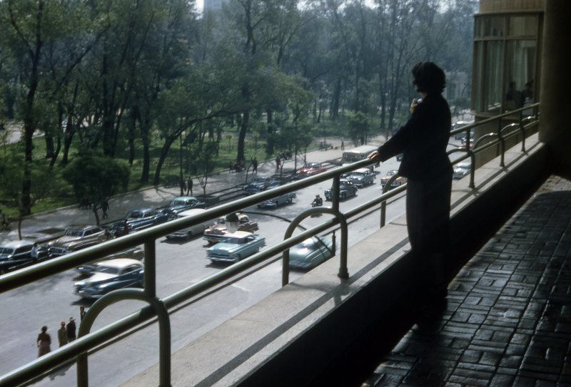 Alameda Central desde el Hotel del Prado (1955)