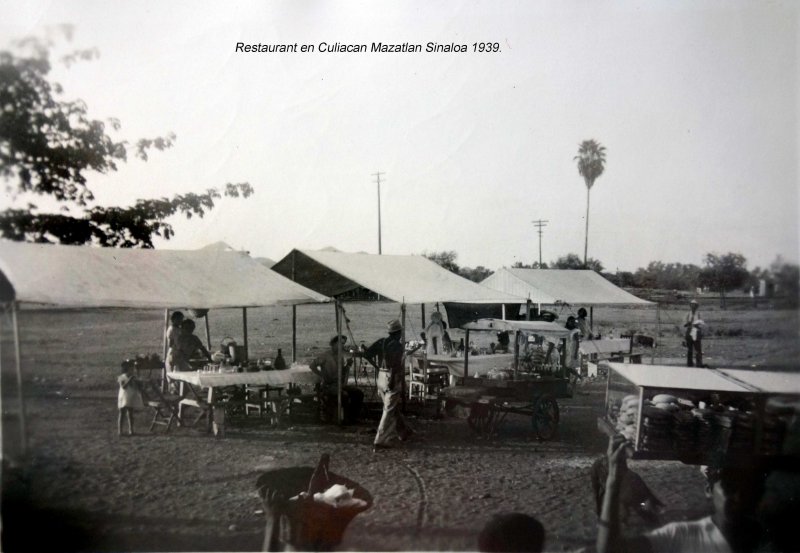 Restaurant en Culiacan Mazatlan Sinaloa 1939.