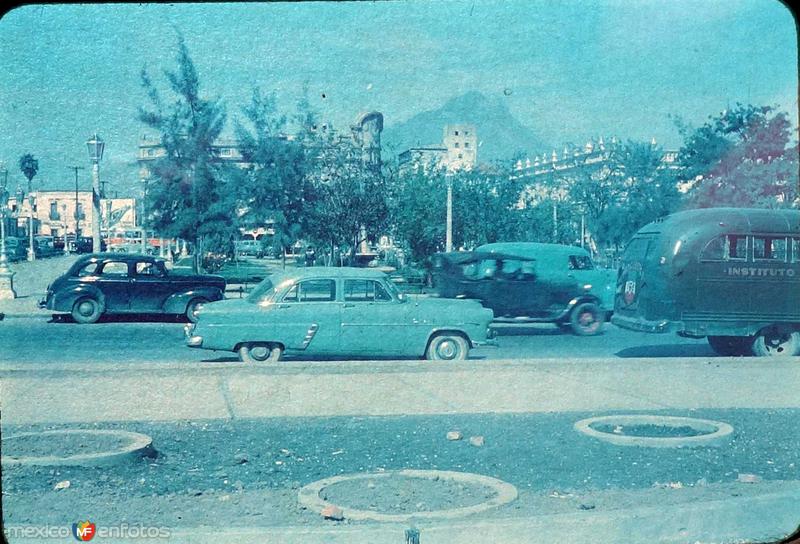 Escena Callejera de Monterrey, Nuevo León 1953