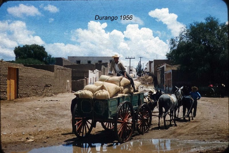 Escena Callejera de Durango 1956