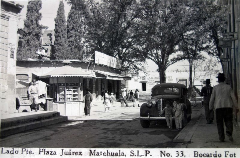 En la Plaza Juarez.