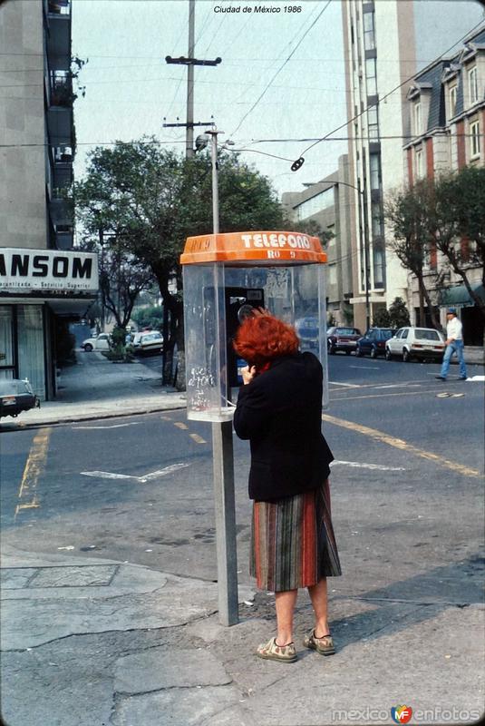 Escena Callejera Ciudad de México 1986.