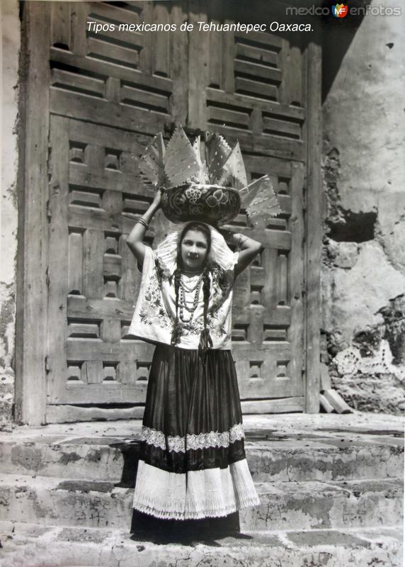 Tipos mexicanos de Tehuantepec Oaxaca.