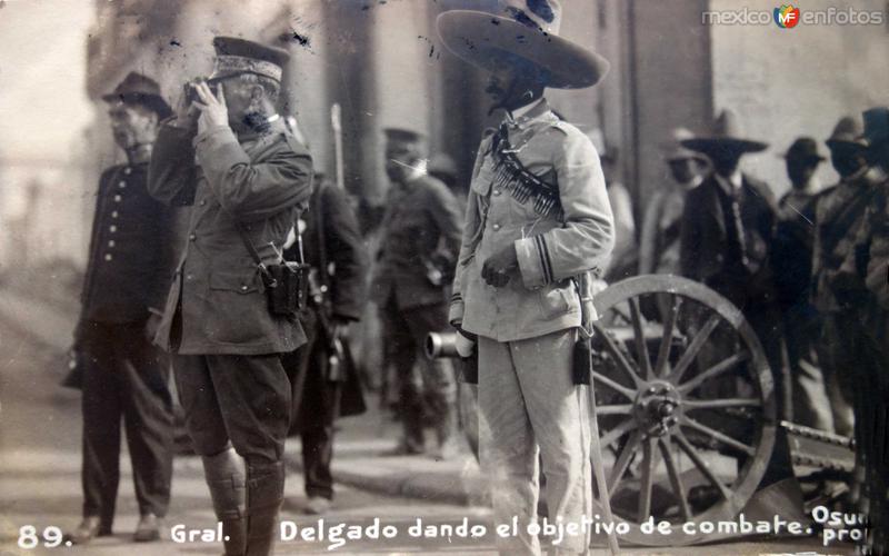 General Delgado Dando la orden de combate ( Circulada el 4 de Julio de 1914 )