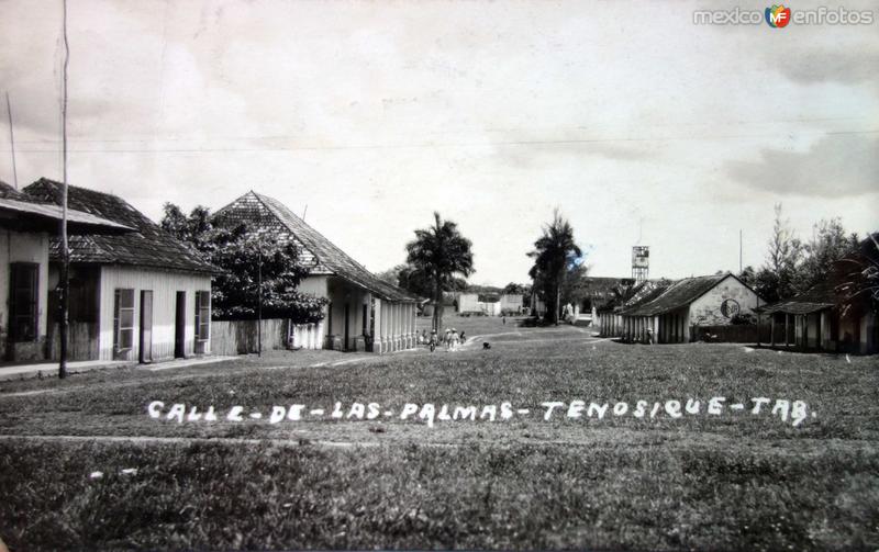 Calle de Las Palmas ( Circulada el 29 de Julio de 1936 ).