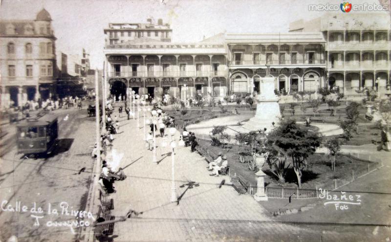 Calle de la Rivera ( Circulada el 12 de Julio de 1918 ).