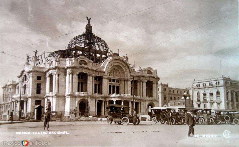 Palacio de Bellas Artes ( Circulada el 3 de Diciembre de 1921 ).