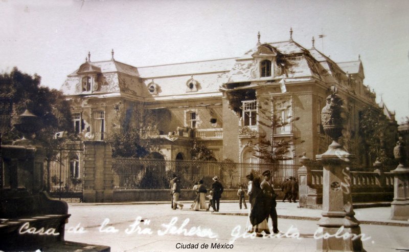 Casa de la señora Scherer durante La decena tragica ( 1913 ).