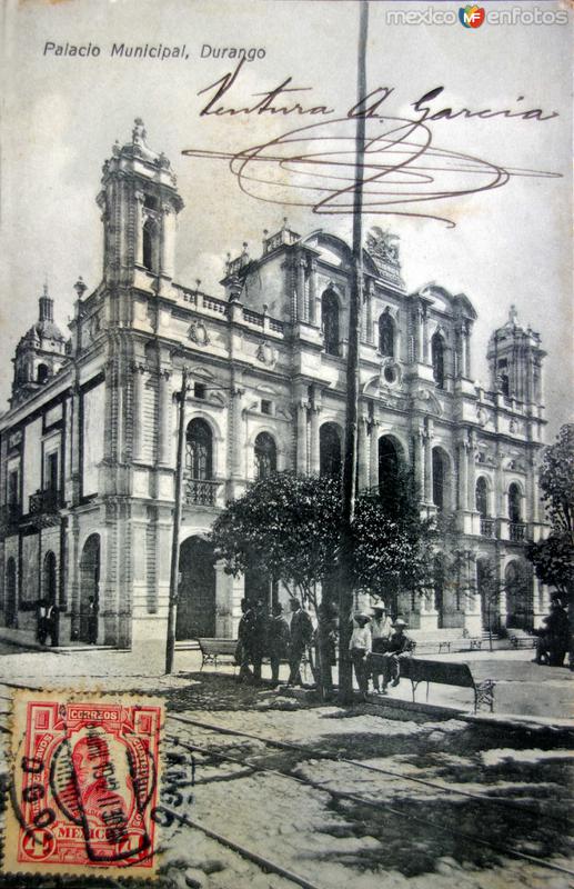 Palacio Municipal ( Circulada el 28 de Abril de 1912 ).