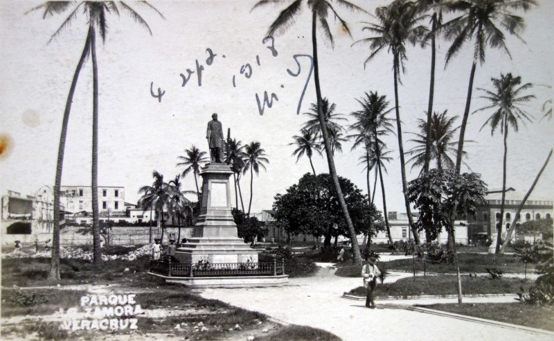 Parque Zamora ( Circulada el 4 de Septiembre de 1918 ).