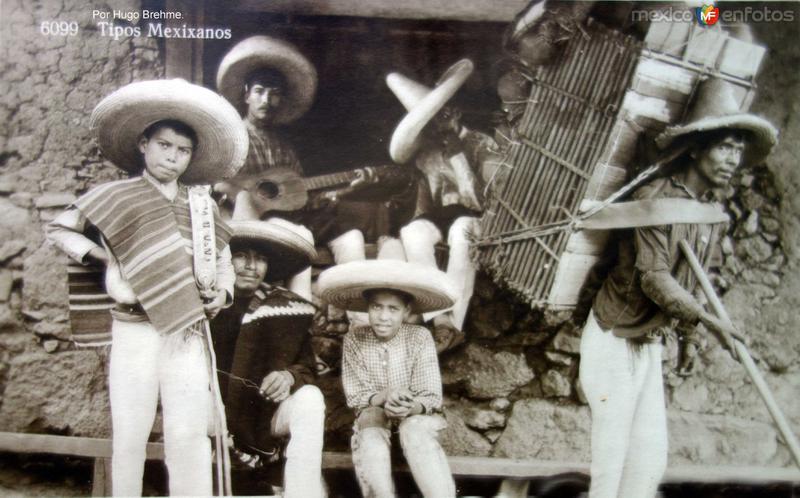 Tipos Mexicanos Por el Fotógrafo Hugo Brehme.