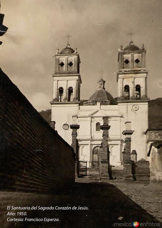 El Santuario del Sagrado Corazón en 1950. (Cortesía: Francisco Esparza)