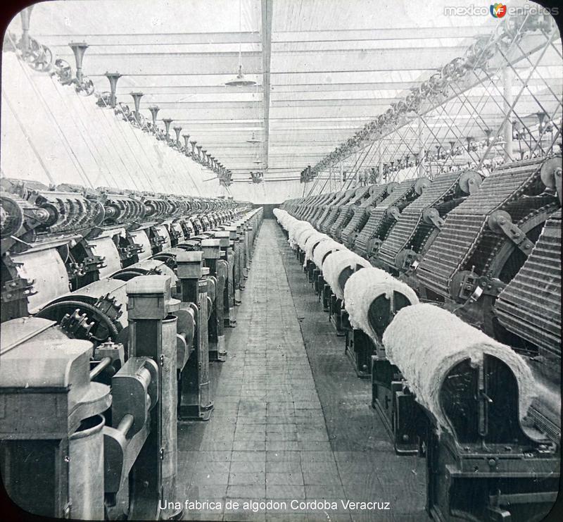 Una fabrica de algodon Cordoba Veracruz.