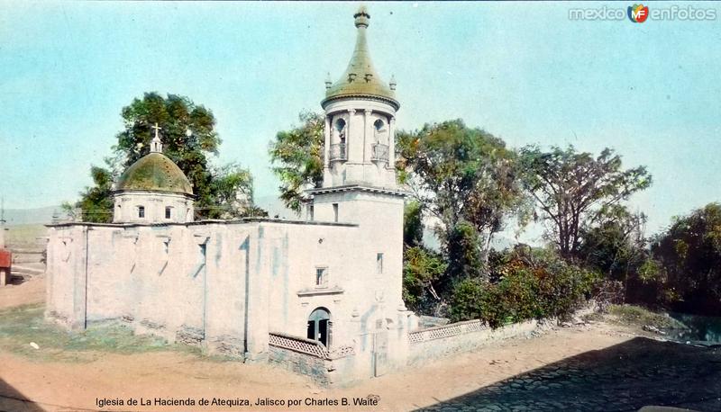 Iglesia de La Hacienda de Atequiza, Jalisco por el fotografo Charles B. Waite