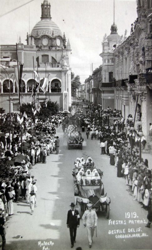 Fiestas Patrias desfile Septembrino de 1919.