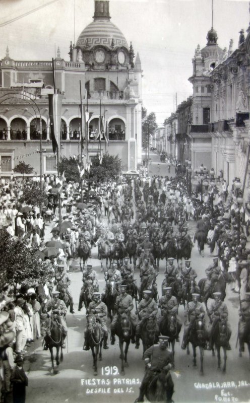 Fiestas Patrias desfile Septembrino de 1919.