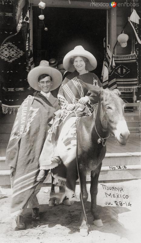 Turista en burro (1914)