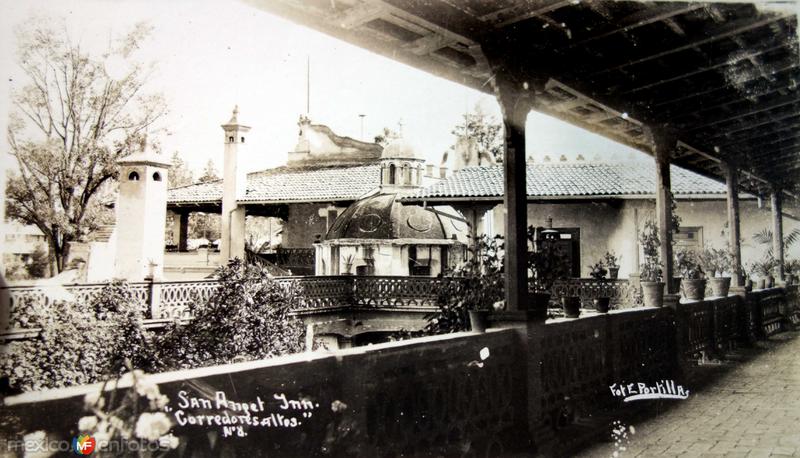 Hotel San Angel Inn corredores altos ( Circulada el 21 de Enero de 1938 ).