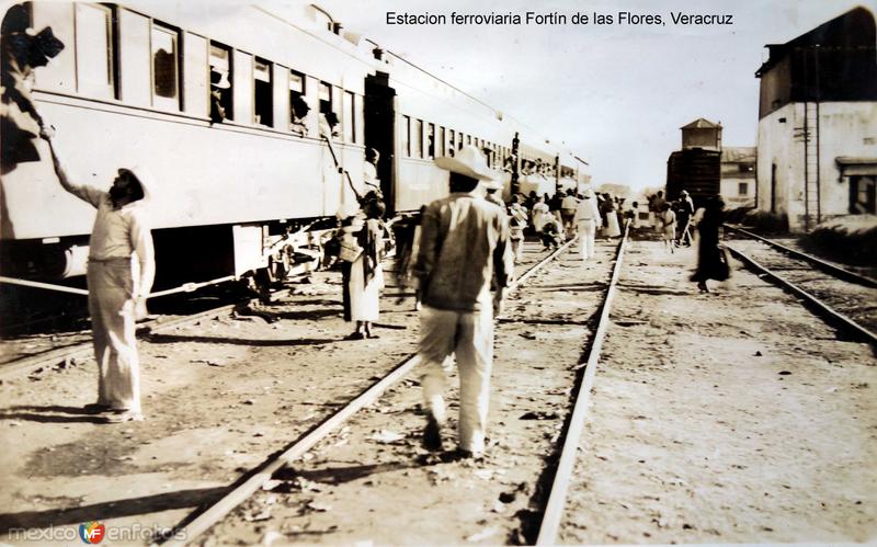 Estacion ferroviaria en el Fortín de las Flores, Veracruz.