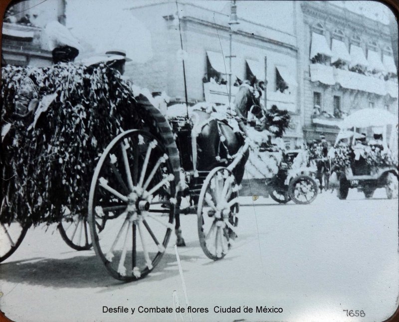 Desfile y Combate de flores Ciudad de México.