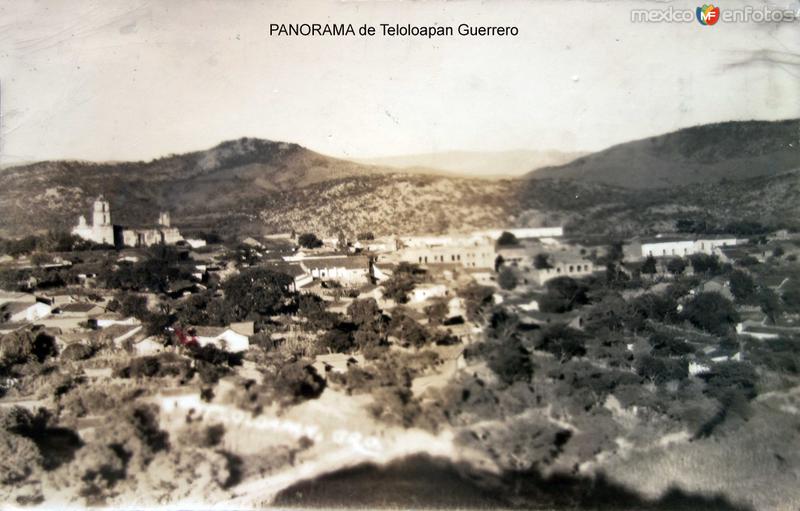 PANORAMA de Teloloapan Guerrero ( Circulada el 12 de Julio de 1943 ).