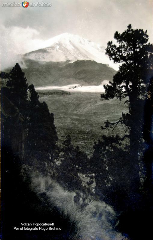 Volcan Popocatepetl Por el fotografo Hugo Brehme