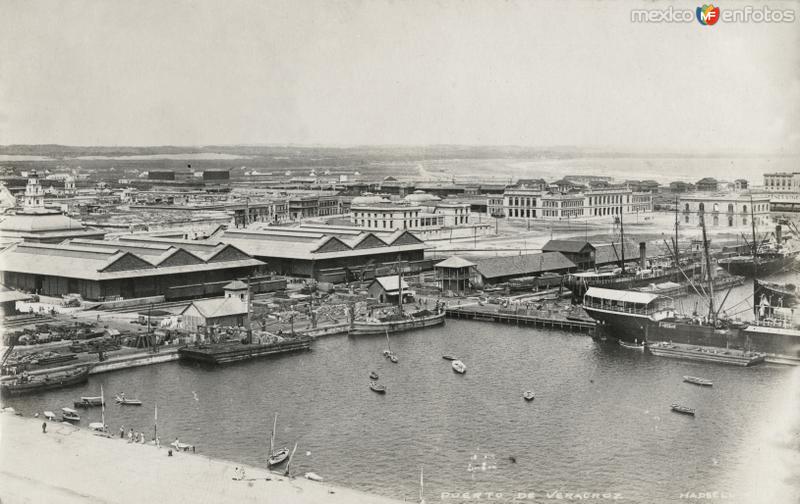 Vista panorámica del puerto de Veracruz