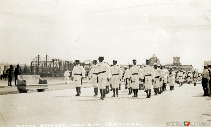 Brigada naval estadounidense durante la intervención de 1914