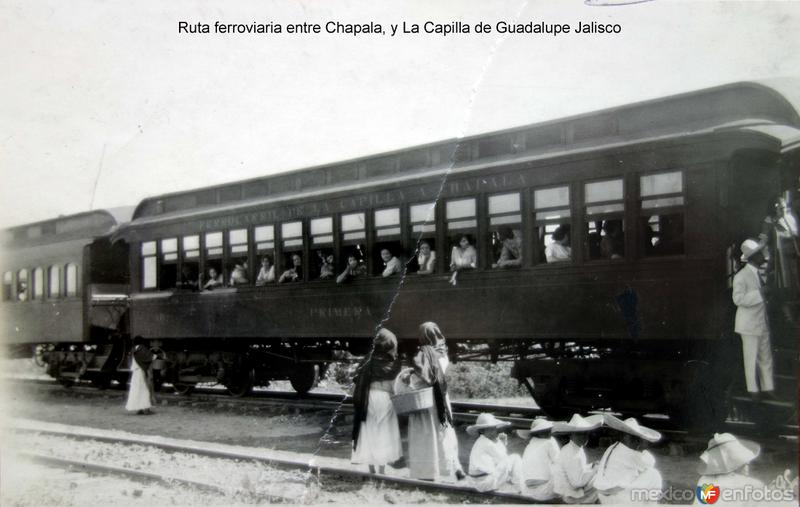 Ruta ferroviaria entre Chapala, y La Capilla de Guadalupe Jalisco.