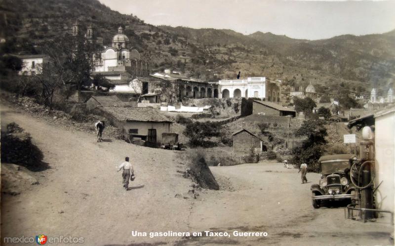 Una gasolinera en Taxco, Guerrero