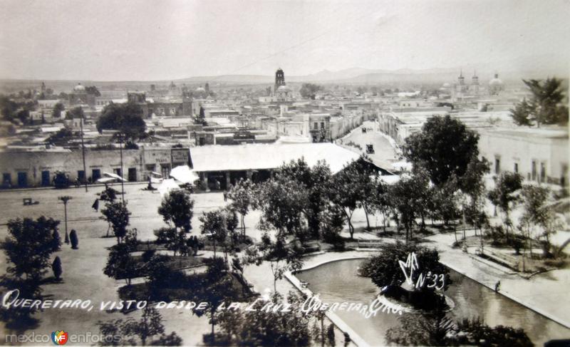 Vista desde la cruz ( Circulada el 28 deFebrero de 1944 ).