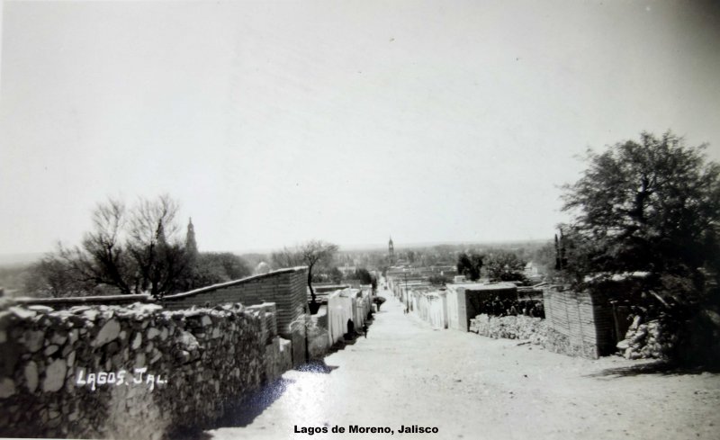 Entrada al pueblo Lagos de Moreno, Jalisco.