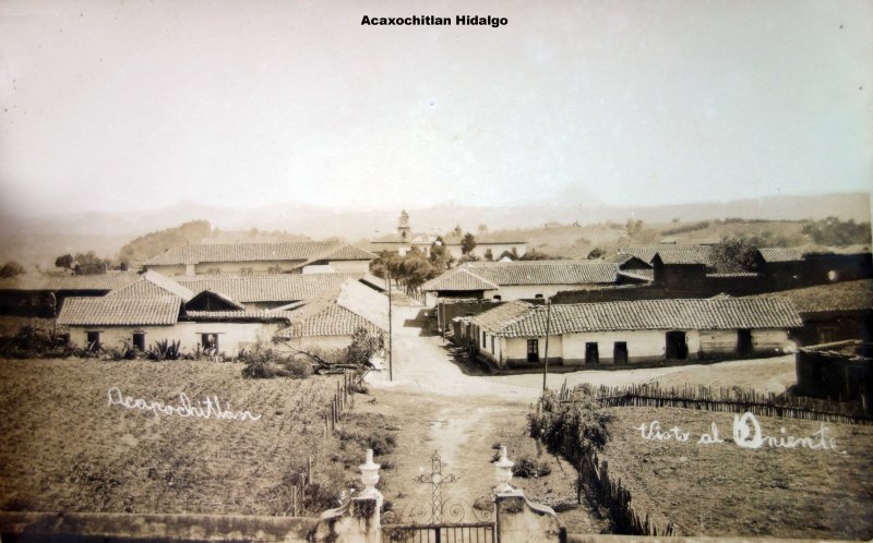 Panorama de Acaxochitlan Hidalgo.