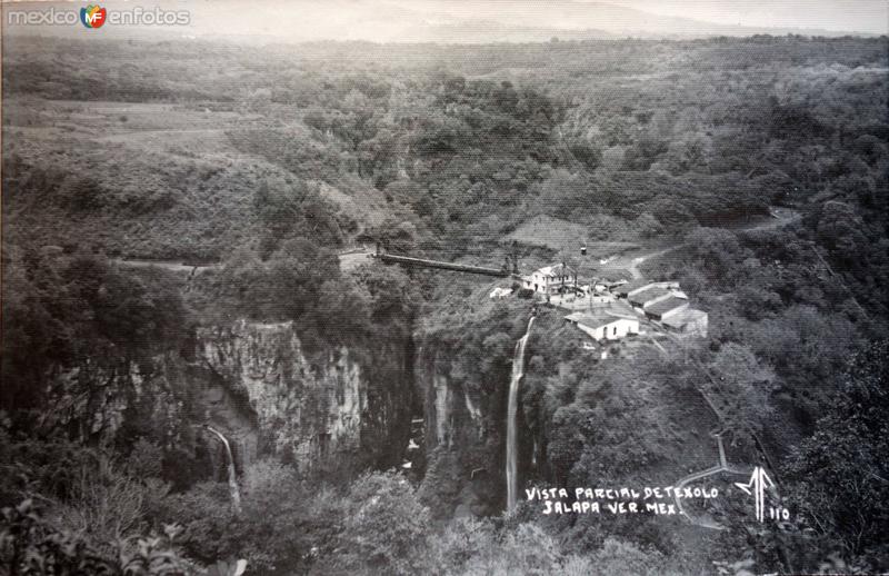 Vista parcial de la Cascada de Texolo Jalapa Veracruz.