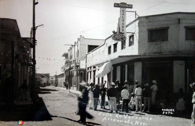 Calle de Veracruz ( Circulada el 29 de Marzo de 1949 ).