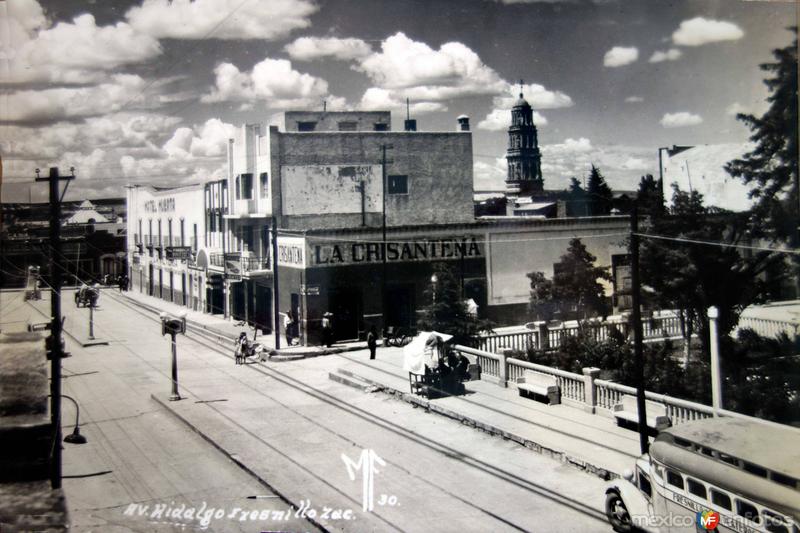 Avenida Hidalgo.