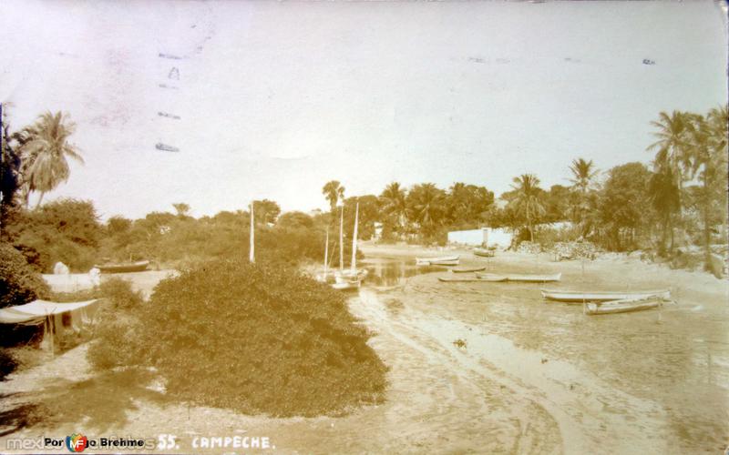 Vista tipica por el Fotógrafo Hugo Brehme.