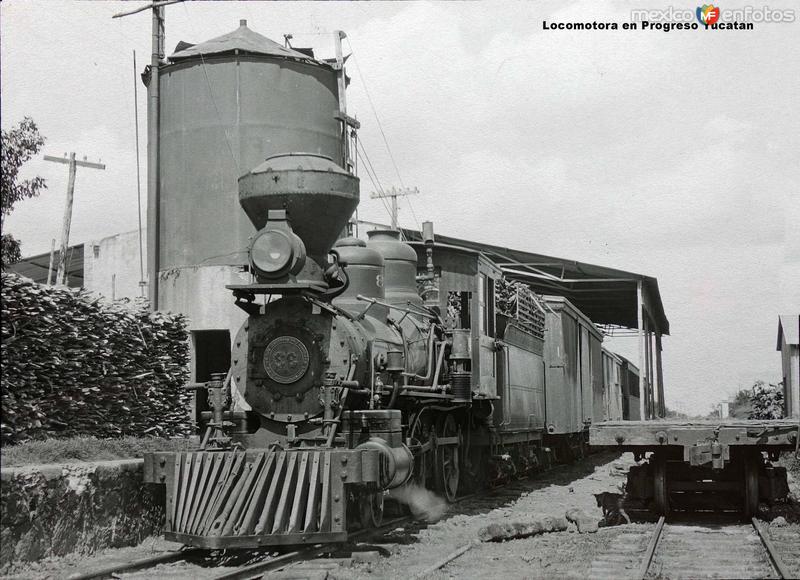 Locomotora en Progreso Yucatan.