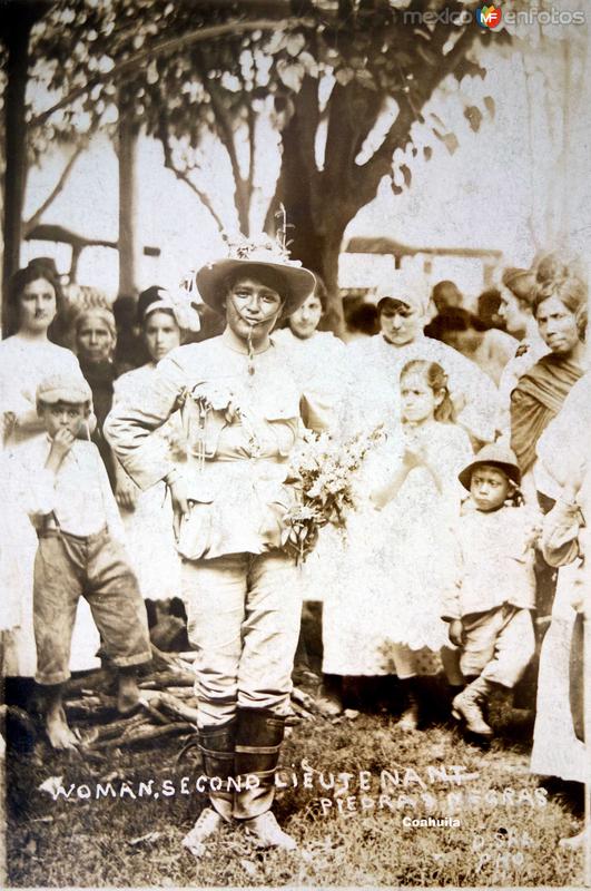 Segunda Mujer Teniente Durante La Revolucion Mexicana.